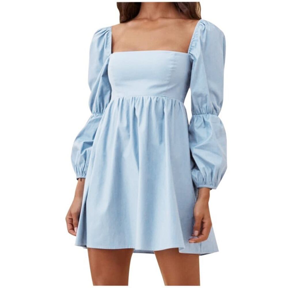 RUFFLE SLEEVE MINI DRESS NWOT
